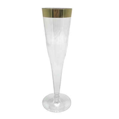 5oz. Champagne Glass Plastic Clear Glass