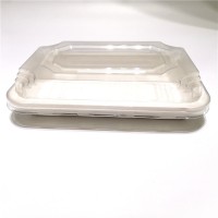 290 ML Disposable Sugarcane Rectangular Sushi Tray Biodegradable Plate